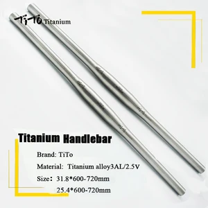 Титановый руль для горного велосипеда, плоский руль 31,8 или 25,4*600620640660680700720 мм, логотип на заказ