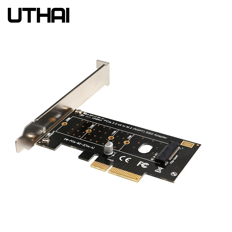 Утхай T16 M.2 NVME PCI-E адаптер M.2 NVMe SSD PCIE 3,0X16X8X4 переходная карта для M ключ интерфейс SSD карты расширения