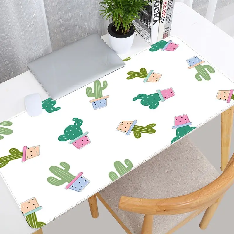 

Flower Cactus Boy Gift Pad Durable Rubber Mouse Mat Pad Size for Cs Go LOL Game Player PC Computer Laptop