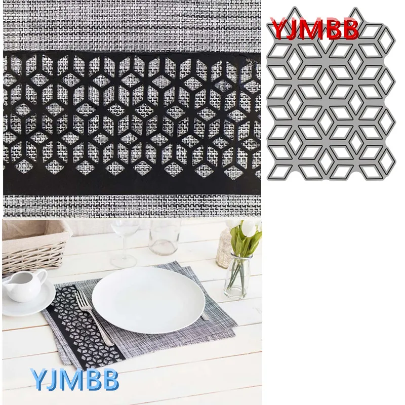 

YJMBB новый коврик с паралелограммой для украшения стола, металлические Вырубные штампы для скрапбукинга, альбома, бумаги, «сделай сам», карто...