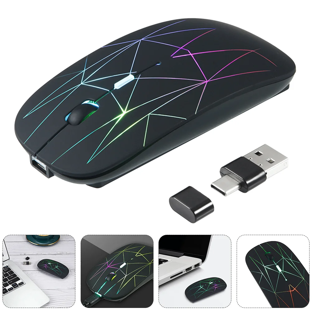 

Беспроводной Регулируемый игровой компьютерный RGB-подсветка DPI