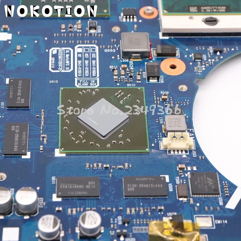 NOKOTION BA92-05741A BA41-01060A для samsung R520 R522 R518 материнская плата для ноутбука PM45 DDR2 Бесплатный процессор HD4650 видеокарта
