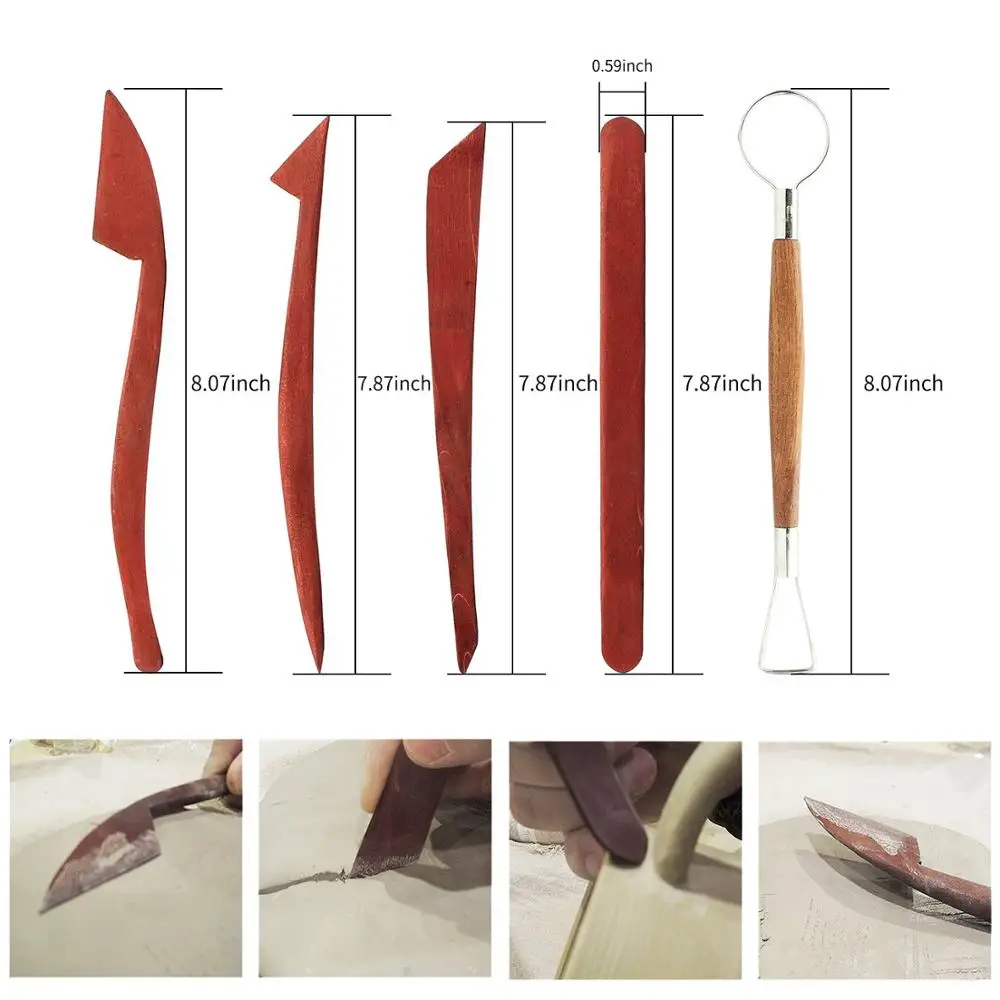 Набор инструментов из полимерной глины 23 шт. инструменты для моделирования и