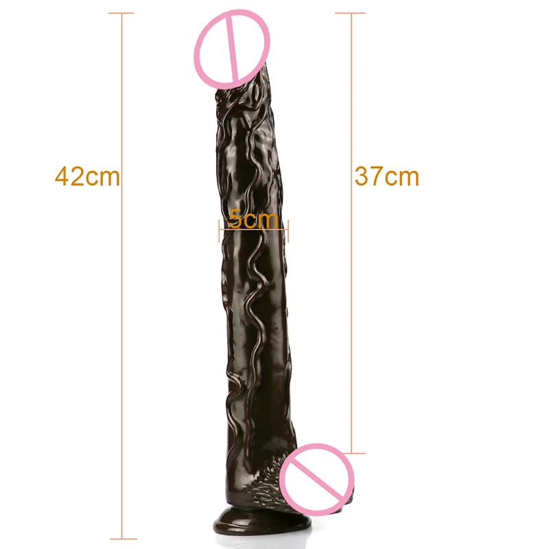 Супер длинный фаллоимитатор 16 5 дюймов на присоске мягкий огромный член
