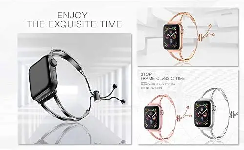 Ремешок из нержавеющей стали для Apple Watch 5 Band металлический браслет iWatch Series 4 3 2 1 38