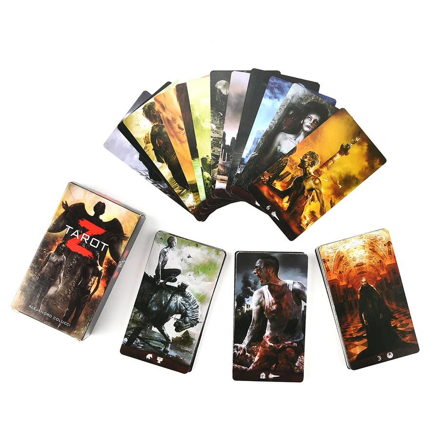 Таро Z Deck Cards от Alejandro Colucci карточная игра Zombie Apocalypse Divination|Карточные игры| |