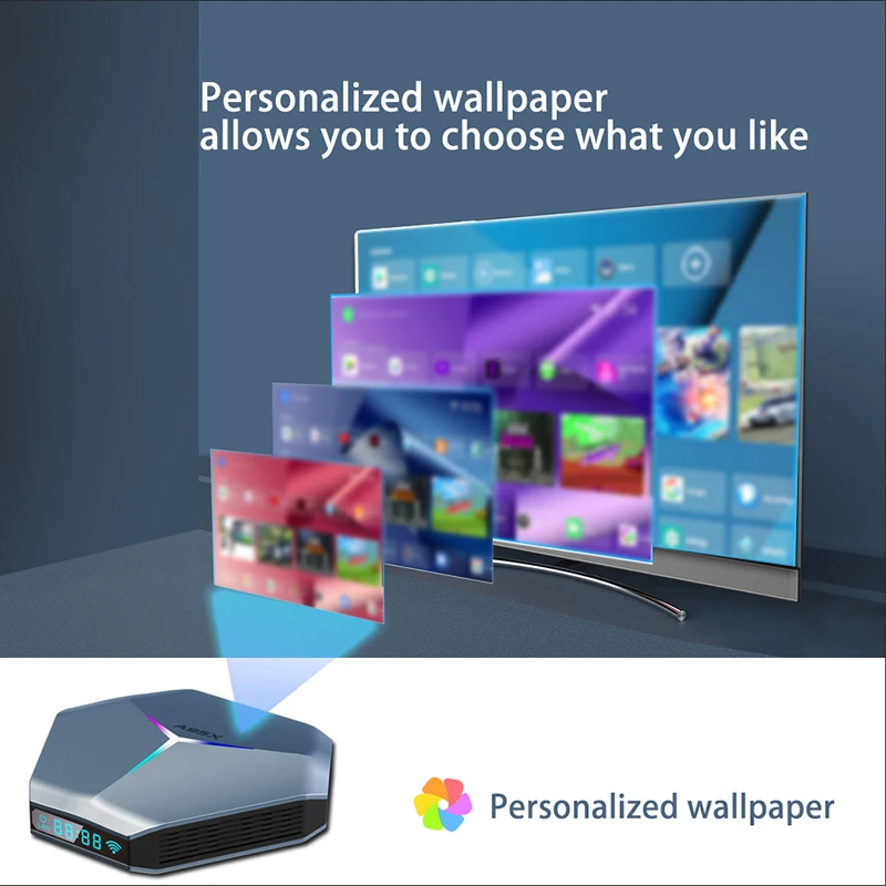ТВ-приставка Transpeed Android 11 Amlogic S905X4 A95X F4 RGB светильник Ной Wi-Fi 8K 4K 3D Youtube медиаплеер |