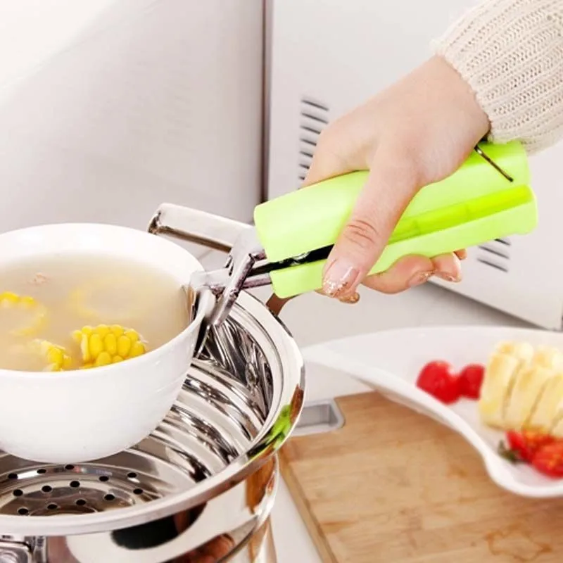 Складной зажим для чаши из нержавеющей стали держатель посуды с защитой от