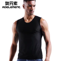 summer men sports fitness vest v neck sleeveless mesh tank tees wide shoulder vest breathable ice mesh youth tops
