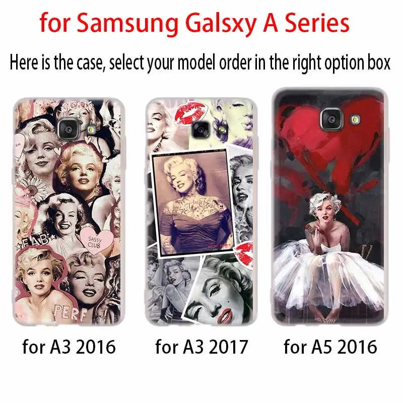 Сексуальный Мэрилин Монро чехол для Samsung A10 A10S A11 A20 A20S A20E A30 A30S A40 A40S A50 A60 A70 A70S A80 A90 A21