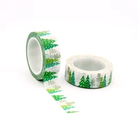 2021 new 1pc 15mm x 10m christmas tree washi tape scrapbook paper masking adhesive merry christmas washi tape set masking tape
