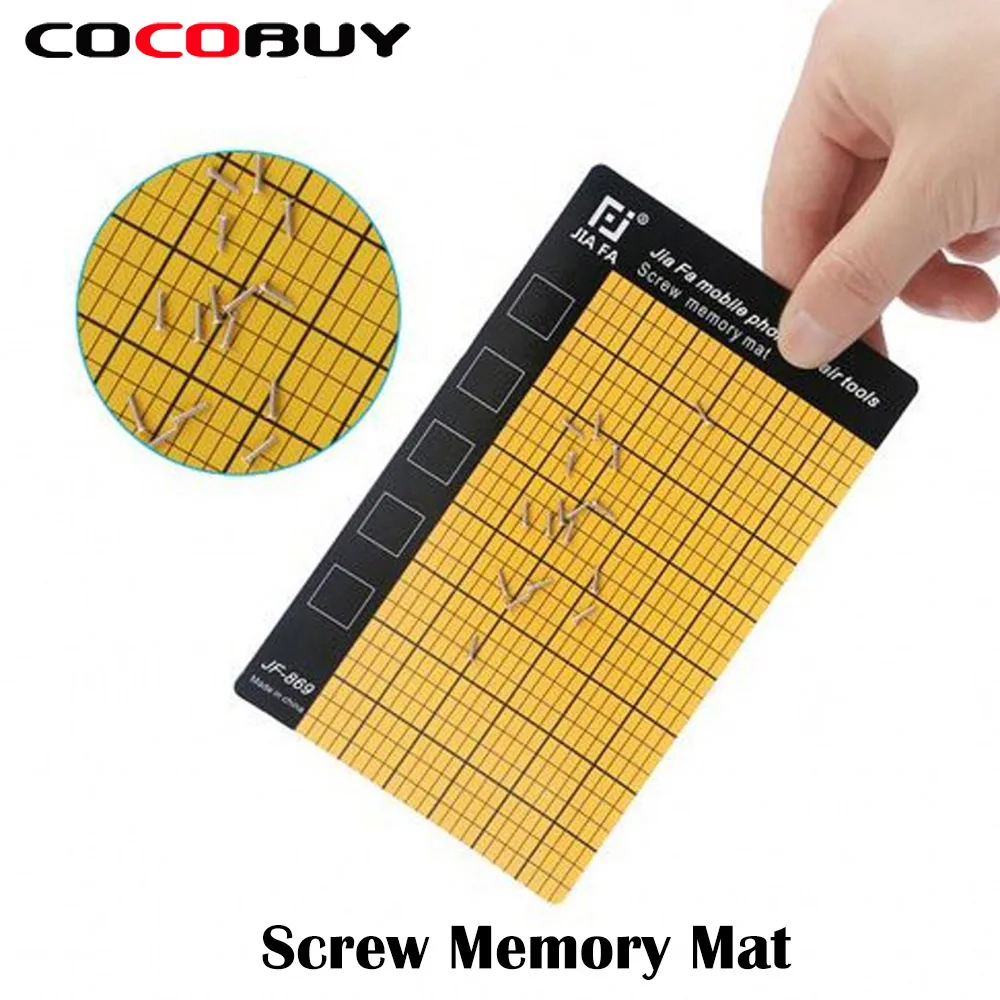 

Universal Magnetic Screw Mat Work Pad Memory Mat Chart Screw Sort Guard Keeper Chart Mat Mobile Phone Repair Tools 145*90*0.68mm