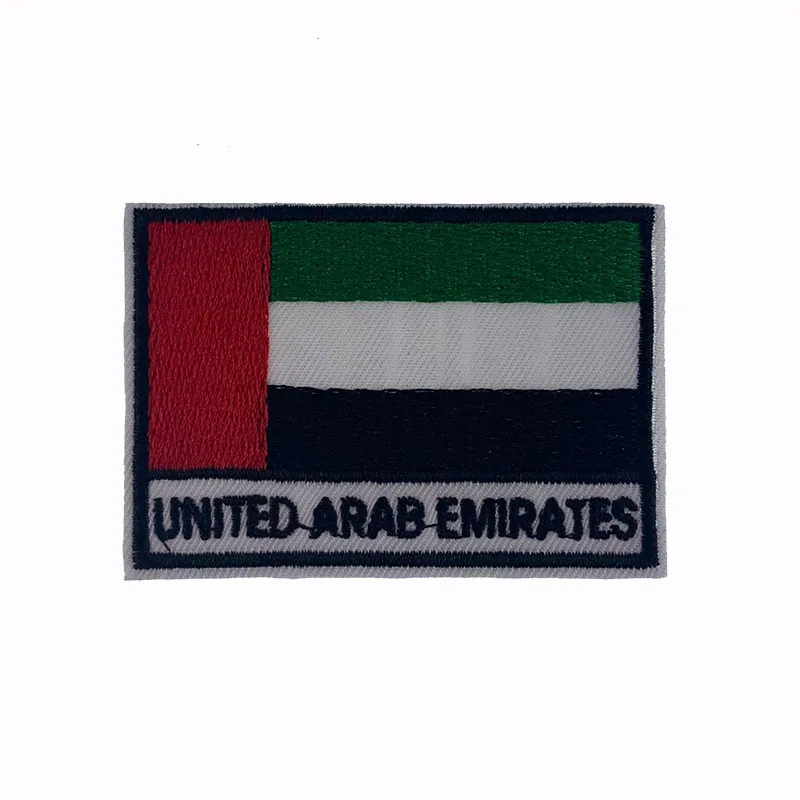 5 шт. вышивальных нашивок с флагом Арабских государств для одежды, наклеиваемых на гладильную поверхность, декоративных наклеек-бэджей.