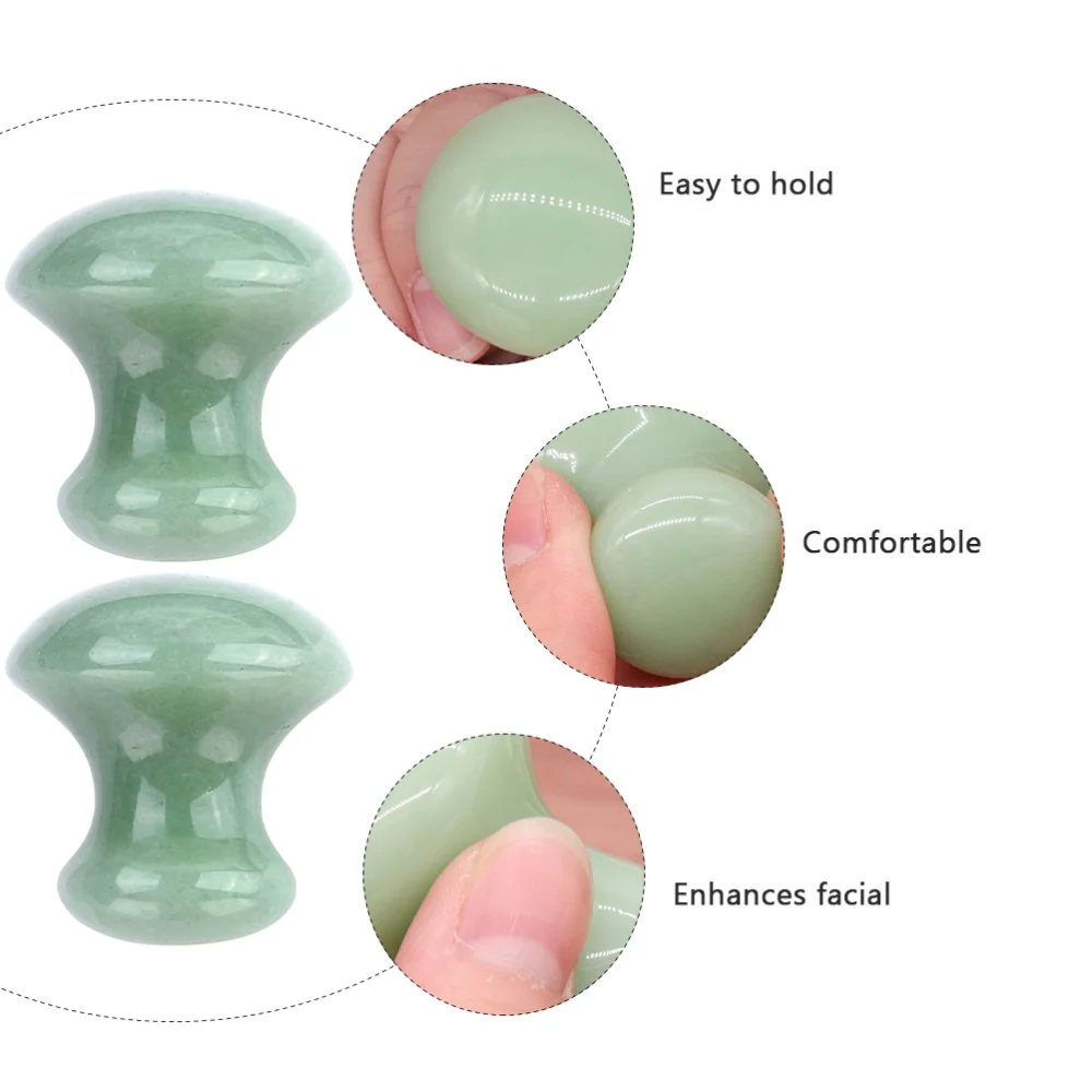 

2Pcs Mushroom Shaped Massaging Boards Facial Massagers Beauty Tools (Green)