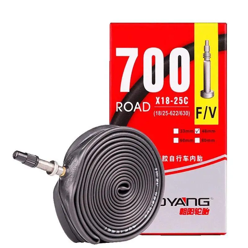 

Road Bike Inner Tube French Valve Bicycle Tire Road Bike Cycle Butyl Rubber 700x23c 25 28 38 43 FV Tyre Inner Tube