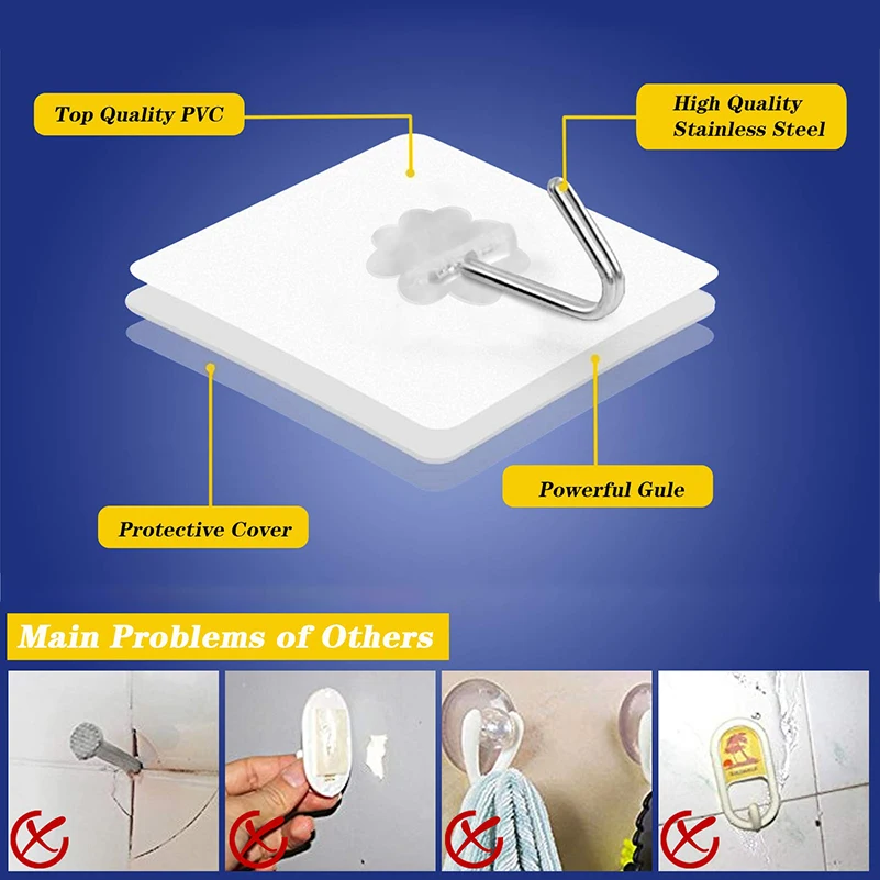 2019 10 упаковок клей сильный гвоздь бесплатно многоразовый бесшовный Настенный