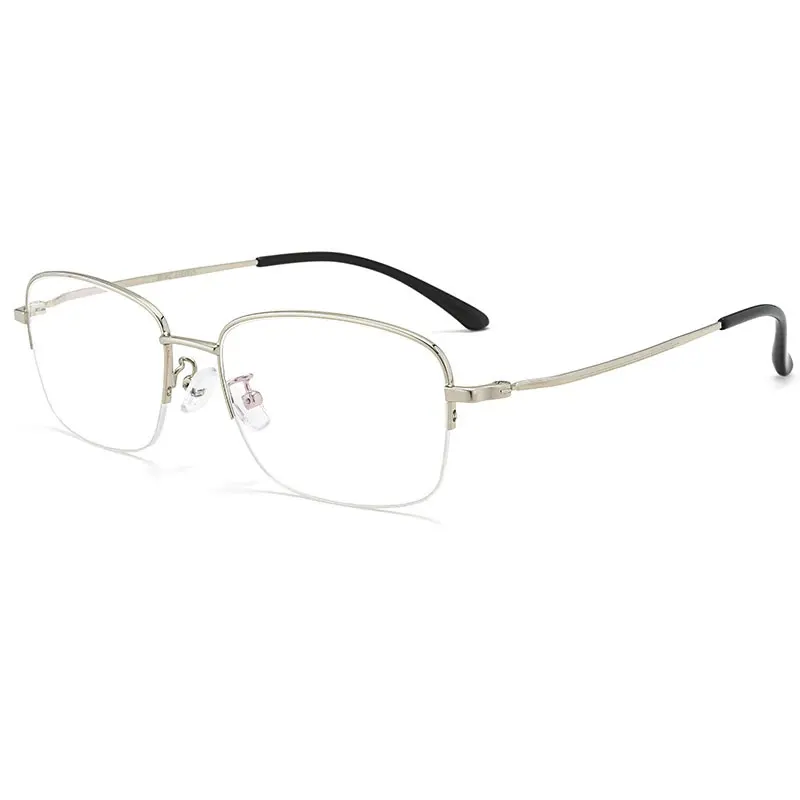 

Alloy Frame Glasses Men Business Style Half Rim Eye Glasses New Arrival Optical Spectacles with Spring Hinges