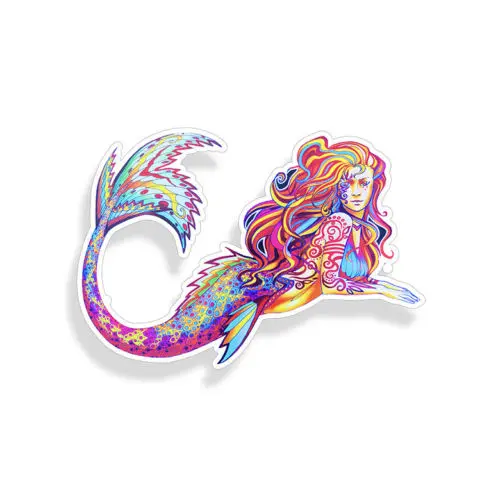 Красивая наклейка с русалкой индивидуальное падение автомобильный бампер на