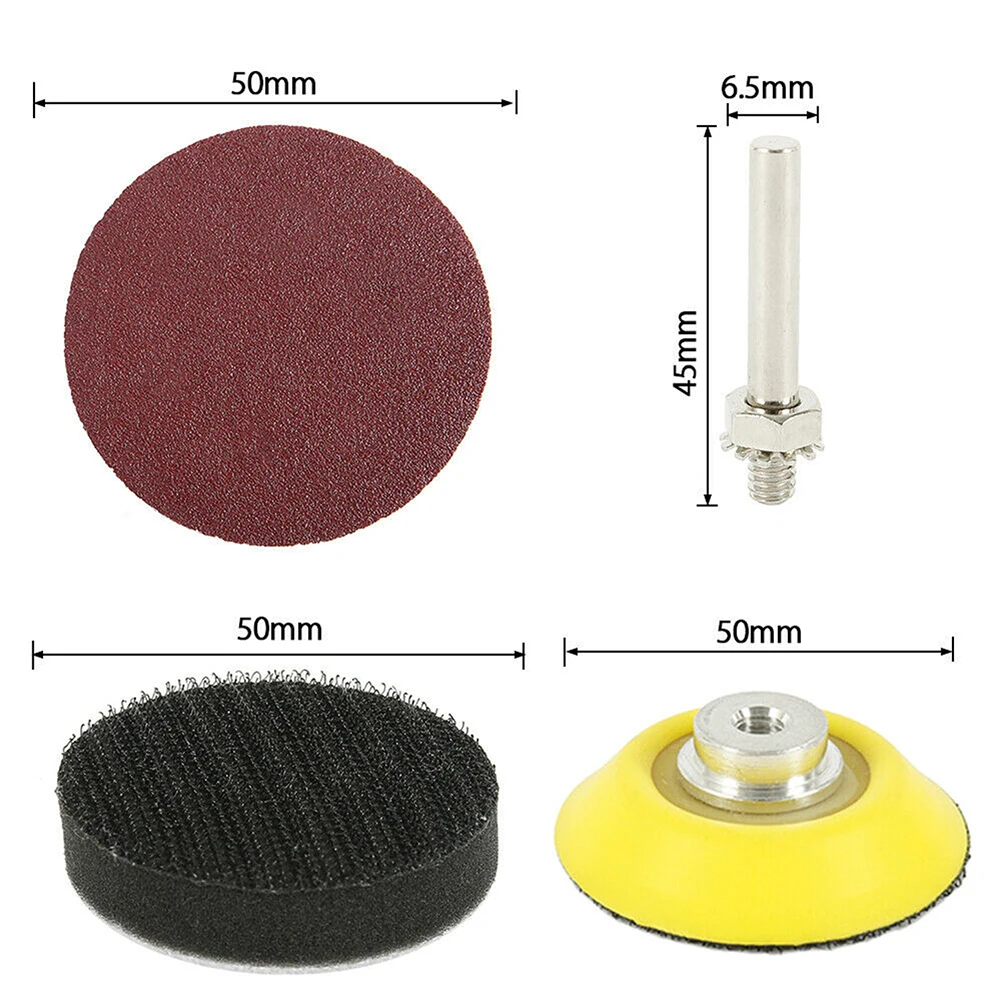 

Pad Sanding Discs Drill Grinder Rotary Tools Backing Pad Hook And Loop Aluminium Oxide