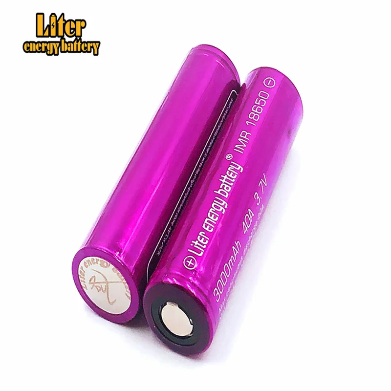 1 шт. высококачественный литий-марганцевый аккумулятор на 18650 литров 3000 мАч 40 А
