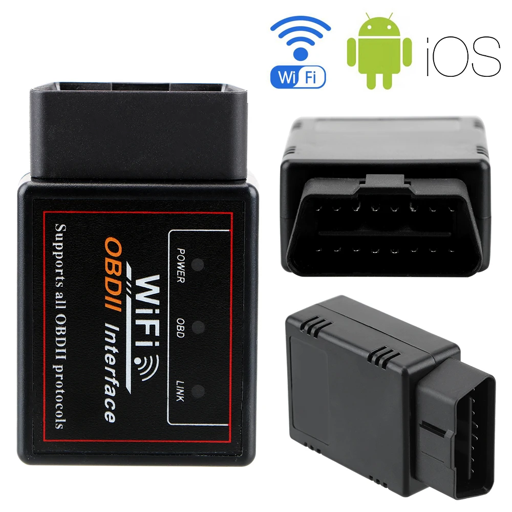 Мини ELM327 WIFI V1.5 OBD2 автомобильный диагностический инструмент ELM 327 Wi Fi в 1 5 Obd 2