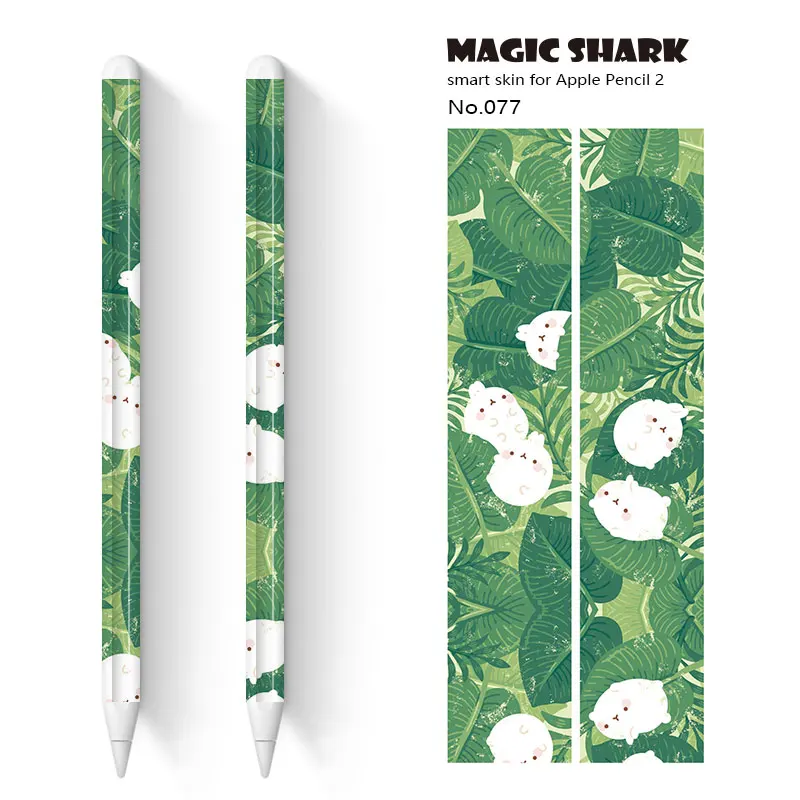 

Magic Shark 3M PVC Cute Cartoon Bear Sun Moon Flower Fruit Skin Tape Sticker Film Case for Apple Pencil 2 No Fade