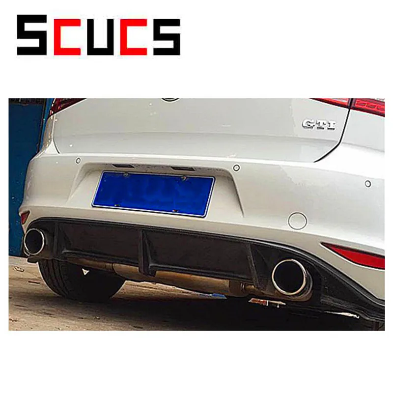 Диффузор для заднего бампера из углеродного волокна спойлер Volkswagen VW GOLF 7 VII MK7 GTI