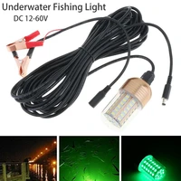 30w 12v super bright fishing light 60 led underwater waterproof ip68 lures finder lamp attracts prawns squid krill green white