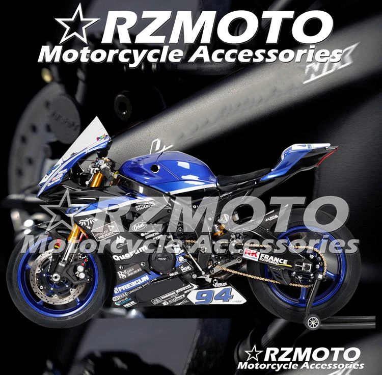 

Новинка из АБС-пластика для мотоцикла обтекатель наборы пригодный для YAMAHA YZF 600 R6 2017 2018 2019 2020 YZF-R6, 17, 18, 19, 20, нестандартного синего цвета