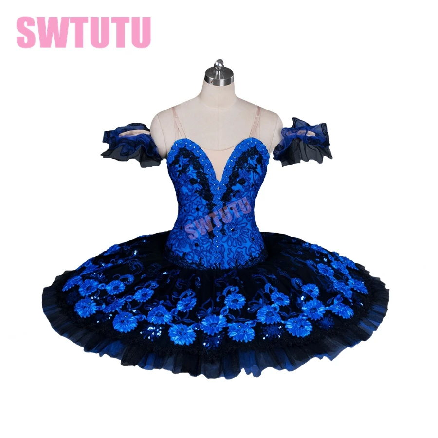 Женская профессиональная балетная пачка Щелкунчик с синими птицами