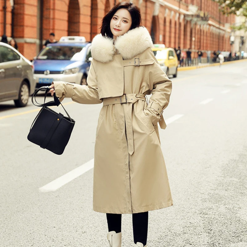 Fitaylor зимняя Длинная женская куртка со съемной подкладкой 90% белый утиный пух