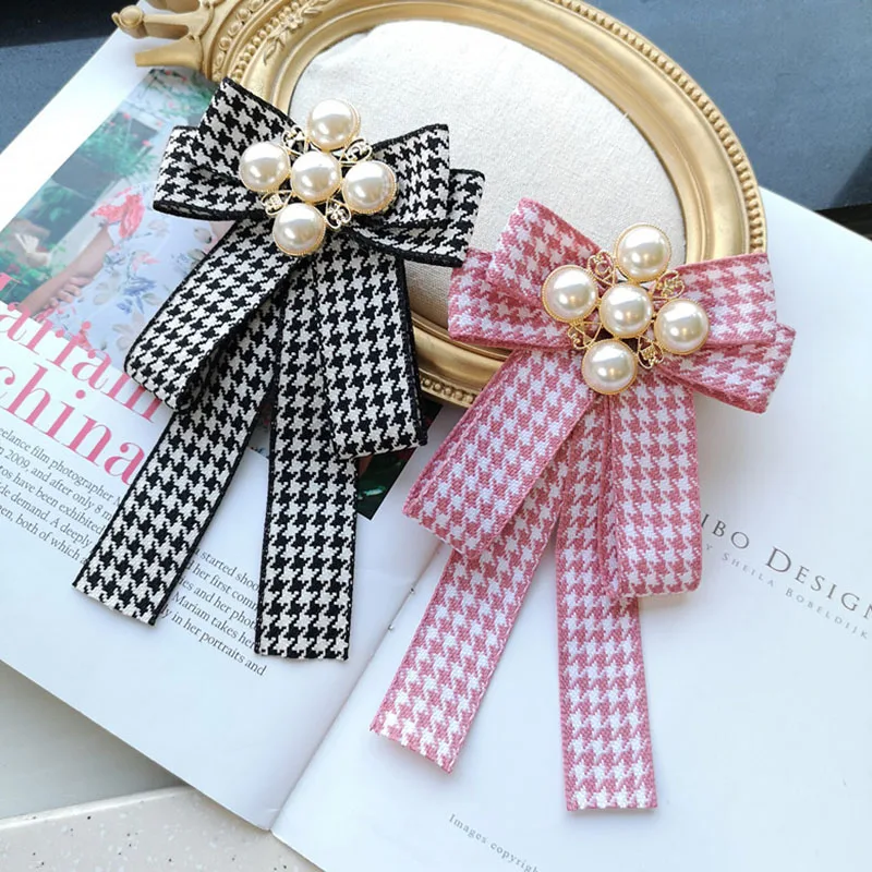 Женский галстук бабочка с бантом и жемчугом|Женские галстуки носовые платки| |