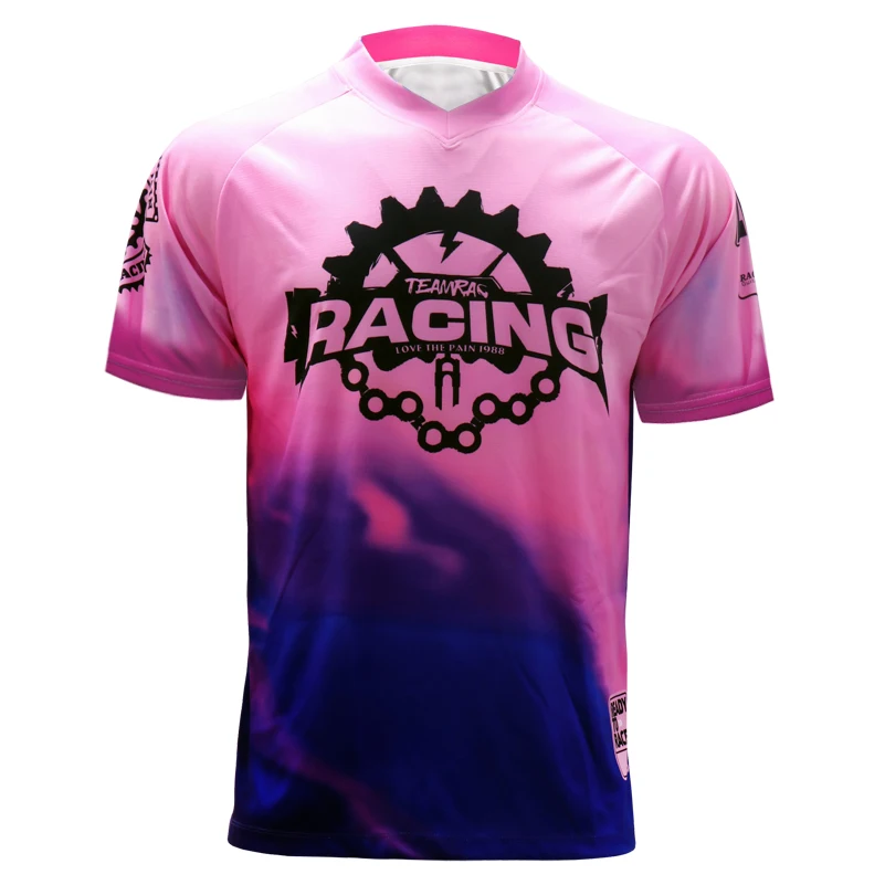 Гоночная команда короткий рукав MTB мотокросса рубашка семь трикотажных MX dh mtb