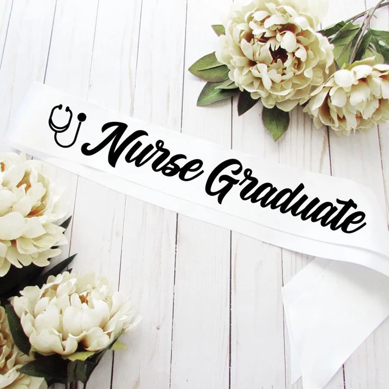 

Nurse Graduate sash Photo Booth Props 2020 Nursing school Graduation Party Decoration Supplies