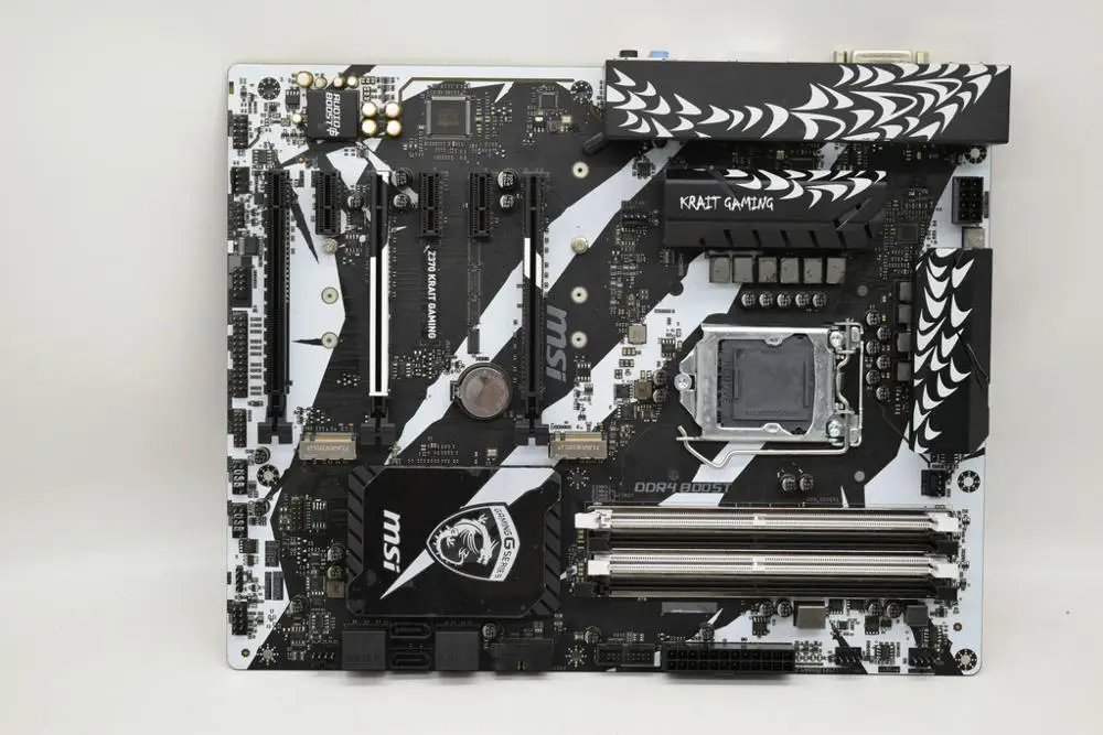 Billig Z370 KRAIT GAMING Für MSI LGA1151 Intel Z370 Verwendet Motherboard Ddr4 64GB M.2 E-sport Gaming Pc Motherboard 3 × PCI-E X16 3,0 Slots