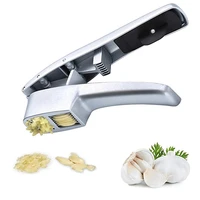 balleenshiny aluminum alloy garlic masher food grade garlic press garlic squeezing device multifunctional household kitchen tool