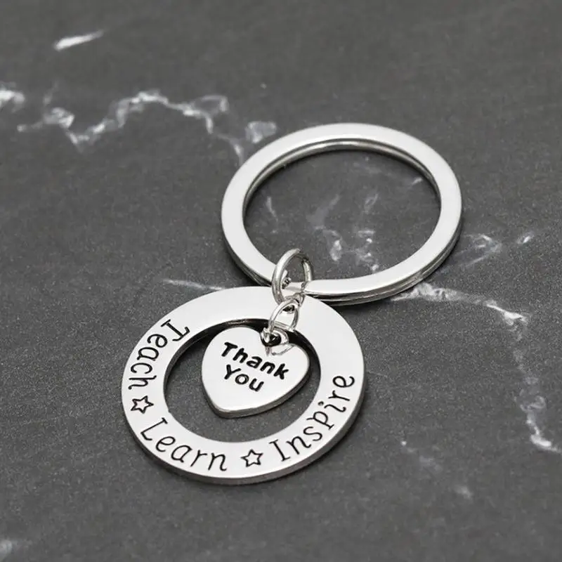 Мужской и женский брелок в форме сердца с надписью Thank You Модный маленький кулон