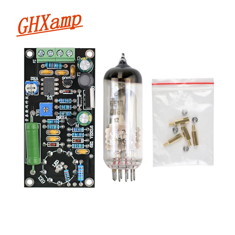 GHXAMP низковольтный 6E1 ламповый усилитель платы DC12V EM81 флуоресцентная Настройка