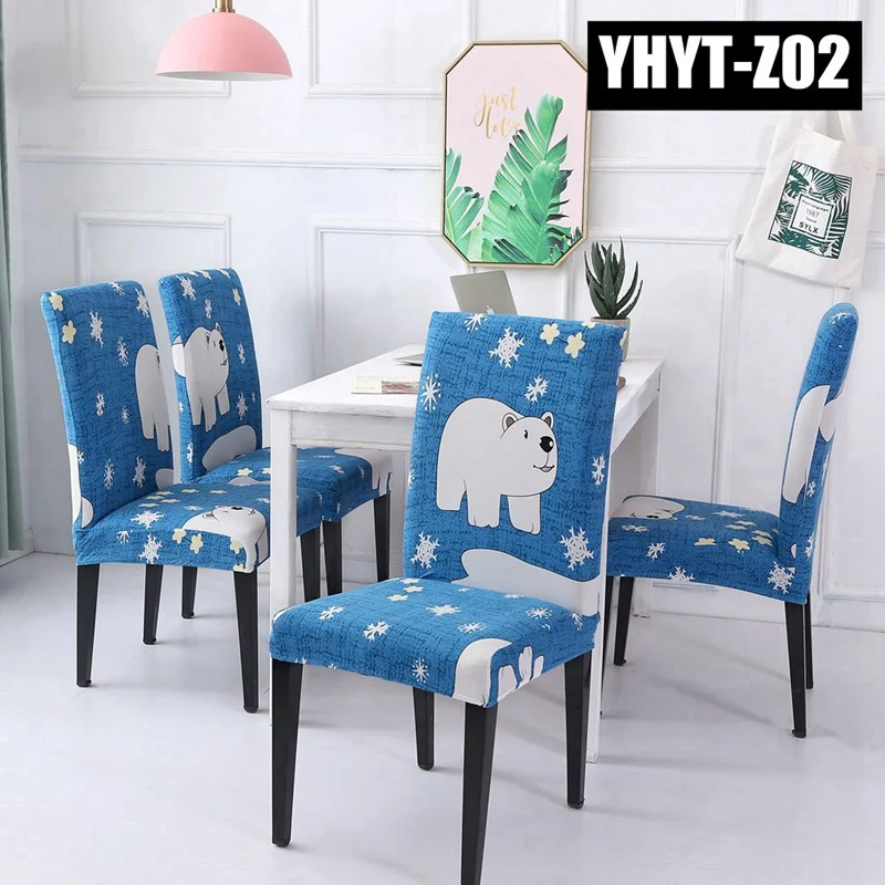 Removable Wedding Dining Chair Covers Spandex Computer Office Chair Cover Stretch Linings For Desk Seat Covers Banquet