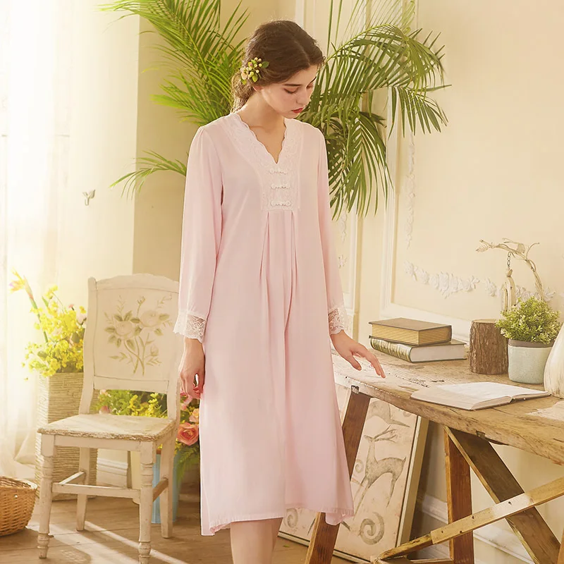 Летняя новая красивая ночная рубашка в винтажном китайском стиле с пряжкой