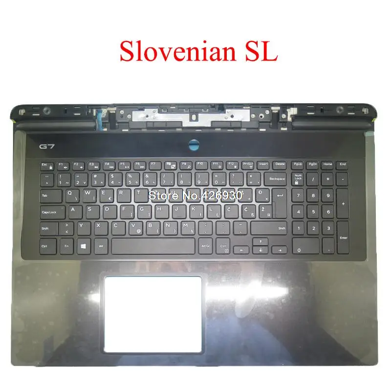 Jual Sandaran Laptop Slovenia SL Untuk DELL G7 17 7790 P40E 00YW0N 0YW0N 09TJ6W Tj96w 06WFHN 6WFHN 09VKYN 9VKYN Keyboard Tanpa Lampu Latar