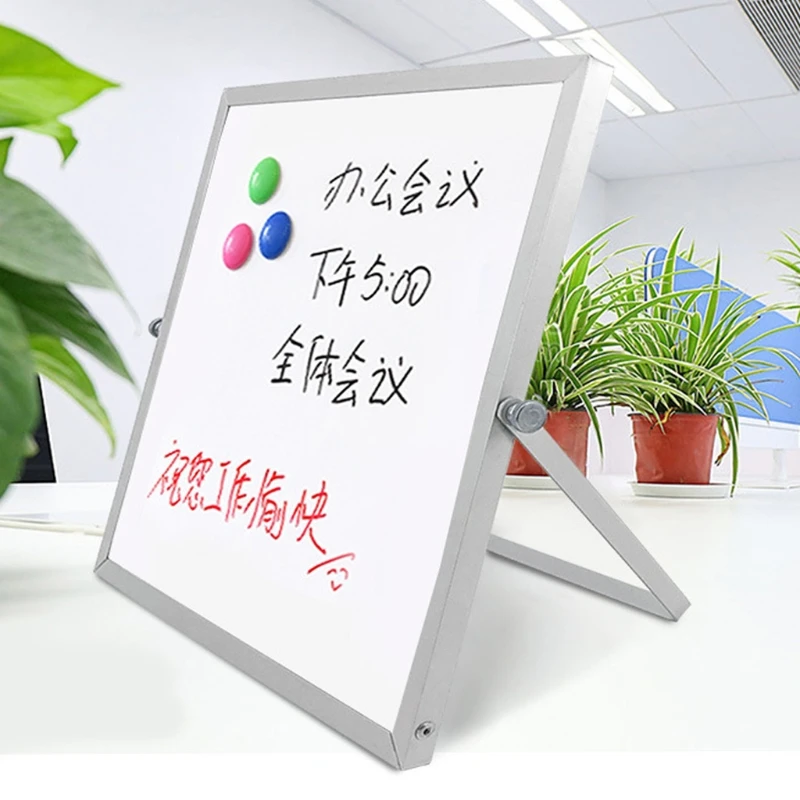 

Small Dr y Erase White Board Magnetic Desktop Whiteboard 10"X10" Double-Sided Mini White Board Easel for Kids wholesales