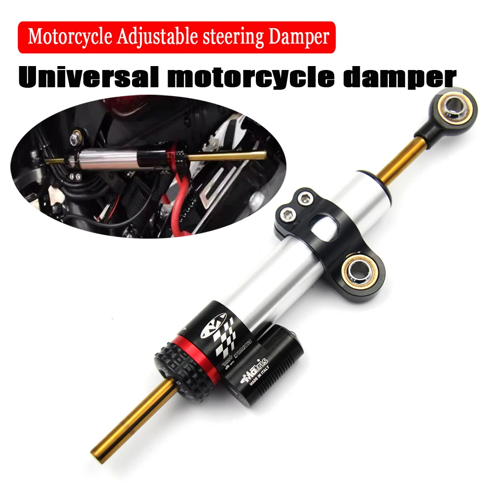 Универсальный мотоциклетный Регулируемый рулевой демпфер стабилизатор для Kawasaki
