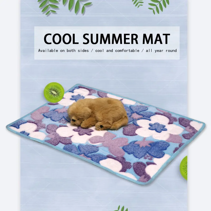 

Dog Mat Cooling Summer Pad Mat For Dogs Cat Blanket Sofa Breathable Pet Dog Bed Summer Washable For Small Medium Large Dogs Car