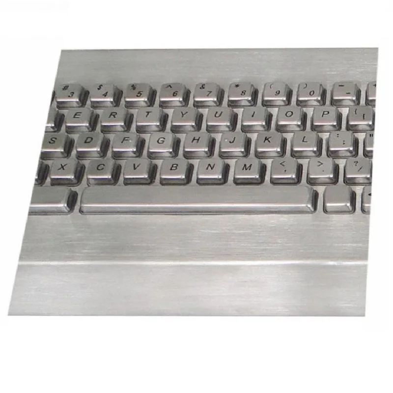63 клавиши промышленная настольная клавиатура из нержавеющей стали со