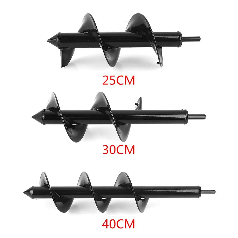 

High Speed Steel Planting Auger Spiral Mining Tool Garden Portable Twist Drill Ground Drill Gardening Practical Durable