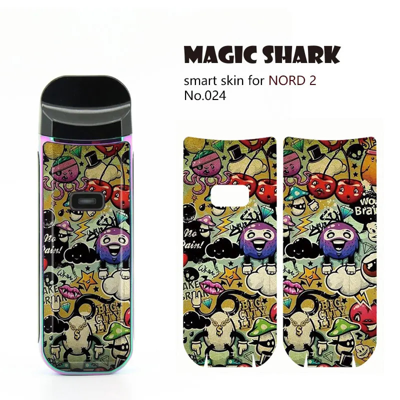 Чехол-наклейка Magic Shark Flashman с черепом Vendetta Devil Cat без выцветания для Smok Nord2 Nord 2 022-042 |