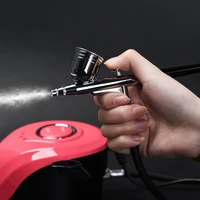 KADS 0 2mm 0 3mm 0 4mm Nozzle Airbrush Compressor Kit Nail Manicure Dual Action Air Brush Spray Gun for Cake Car Painting Tattoo
