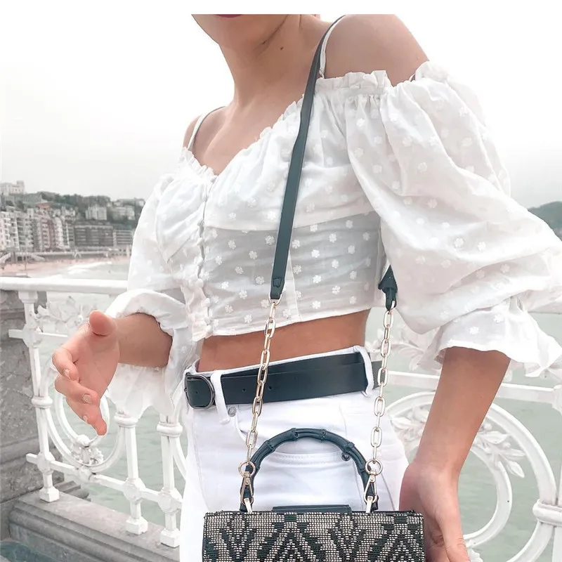 

Sncian Long Flare Sleeve V Neck Sexy Chiffon Blouse Za 2021 Women White Embroidery Chic Tops Chemisier Blusas Blancas Summer New