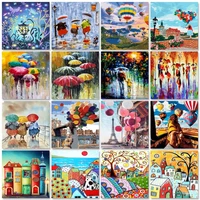 photocustom 40x50cm paint by numbers abstract scenery oil painting by numbers on canvas landscape frameless diy home decor